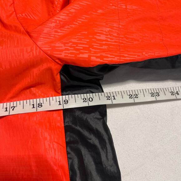 Adidas Red Black and Gold Logo Windbreaker Pullover Jacket men's size medium - Picture 2 of 11